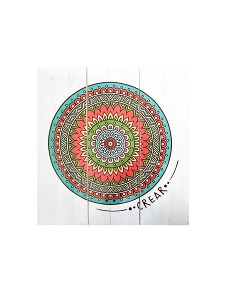 Cuadro 25x25 Wall Art Color/nat/mandala 1590/p30/290/300/450/1620 Decozu