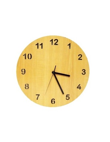 Reloj Pared 28cm Madera Bambu Baja 300419 Pcu01 (b1)