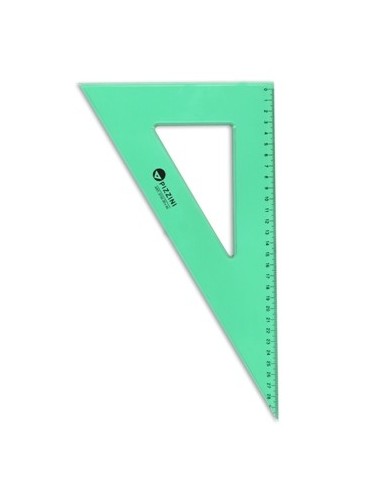 Escuadra 30cm 60. Cristal Verde Pizzini 373230x60s Pz01 (b20/100)