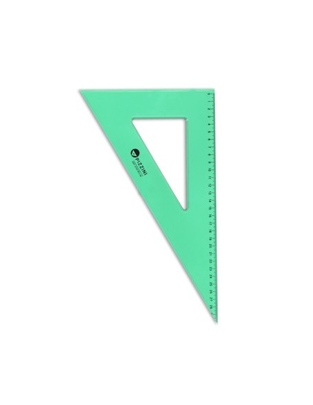 Escuadra 30cm 60. Cristal Verde Pizzini 373230x60s Pz01 (b20/100)