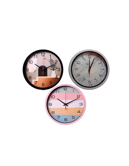 Reloj Pared 25cm M/plast. Modelos Varios Ab2960 Ab3014a Ab3014b Ab3038a Ab19692 Ab19662 Ind01