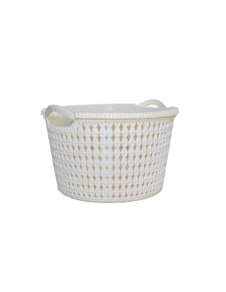 Canasta Plast Red 23x15cm Calada 19223  19952 Col01