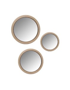 Set X3 Espejos Redondos C/marco Dorado Ep00272 Vgo01