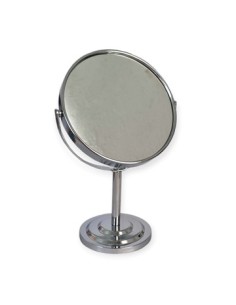 Espejo Doble Faz C/pie Red.15cm  Cromado Yy2895 1344n Rod02