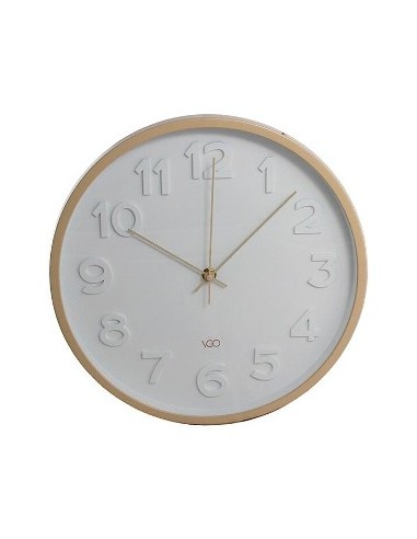 Reloj De Pared 30cm Beige Numeros Bco Rl30210 Vgo01