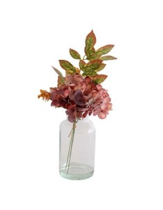 Florero Vidrio C/flores Mcc7070 Vgo01