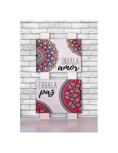 Placa 40x20cm Duo C/frases 2160 Decozu