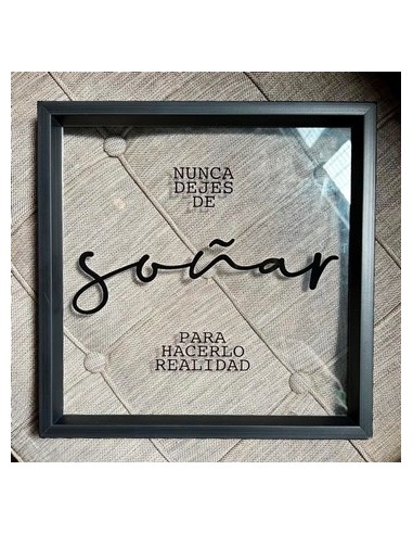 Cuadro 29x29 Decorativo Frases M/color 69024 Sf01