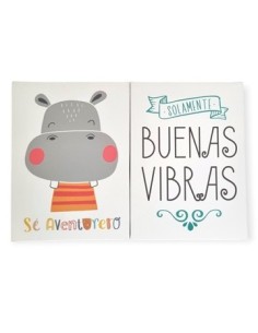 Cuadro 14x19 Lienzo Frases-infantil 7020-5020 Decozu
