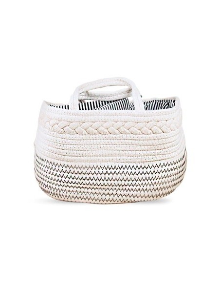 Cesto Algodon 38x20x16cm C/divisorios Desmontables 50607 Sf01