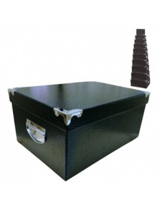 Caja 30x21cm Carton C/manija Metal Yy1959 Rod02