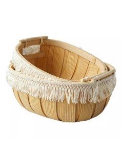 Cesto De Madera  31*25*14cm Xiamen Woo01