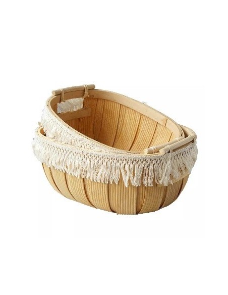 Cesto De Madera  31*25*14cm Xiamen Woo01