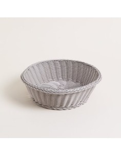 Canasta 23cm Red. Gris Trenzada 0131046 Mish02