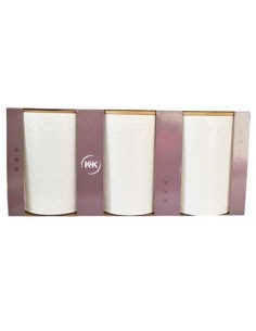 Set X3 Lata C/tapa Y Bamboo Blanco Ca5459 Pk01