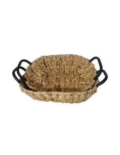 Canasta 40 Cm. Oval C/manija Metal 600670 Pcu01