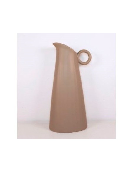 Jarra 15x29cm Ceramica Opaca Gris 60994 Pel02