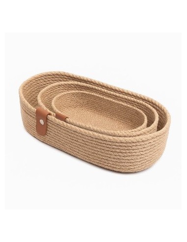 Canastos X3 Yute Oval 30/28/25 93003 Car15