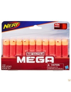 Dardos X10 Nerf N-strike Mega 6393 Arra01 Hasbro A4368 Amo03 (b6)