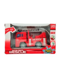 Camion Bombero C/luz Y Sonido 1:20 Friccion Lanza Agua Caja 6489 661-03 Jte01