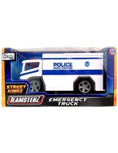 Camion Policia 12cm Metal Emergency/ciudad Truck 14065-14008 Wab02