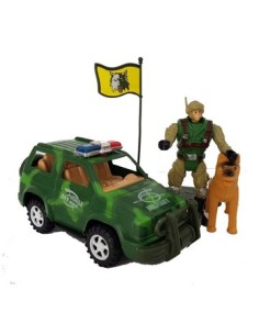 Camioneta Militar C/accesorios Sd19375/sd19366 Pk01