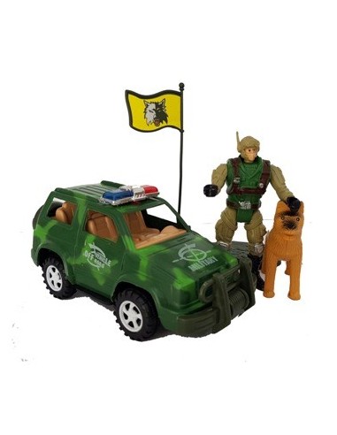 Camioneta Militar C/accesorios Sd19375/sd19366 Pk01