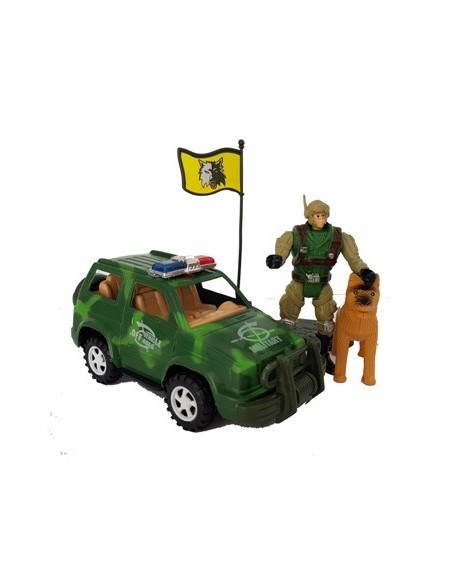 Camioneta Militar C/accesorios Sd19375/sd19366 Pk01