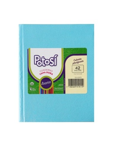 Cuaderno 42hj T/d Ray Arana Celeste Potosi 419119 Tec02 (b90)