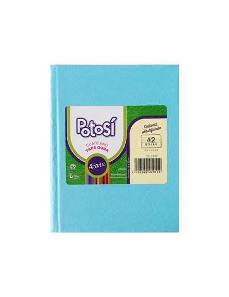 Cuaderno 42hj T/d Ray Arana Celeste Potosi 419119 Tec02 (b90)