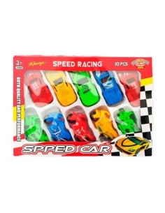 Set Auto Y Moto X10 Pzas En Caja C/visor 50131 Seb01