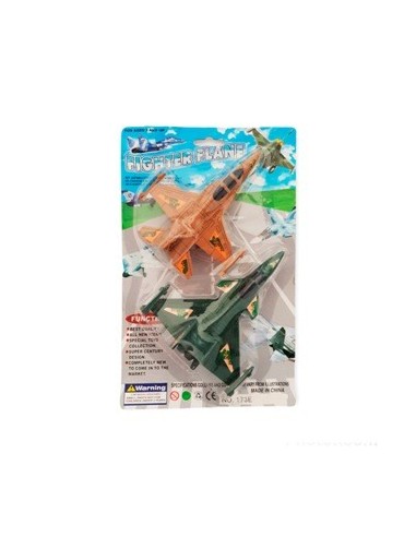 Avion Militar X 2unid. Blister 173e Par02