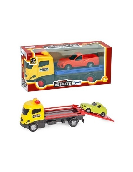 Camion Rescate C/auto X-plast 2062 Lio01