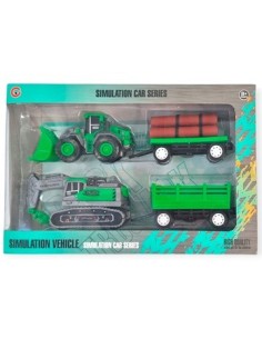 Vehiculos X2 Tractores En Caja Sd19388zx Pk01