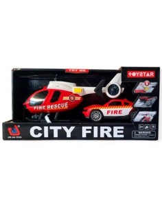 Helicoptero C/luz Y Sonido + Auto A Friccion En Caja A067-0692 25692 And01