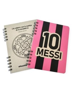 Cuaderno A5  C/esp.x 80hjs Lisas-raya Ecologico-simil Cuero 191.5.3.0.12-191.50.4.0.12 Pap01