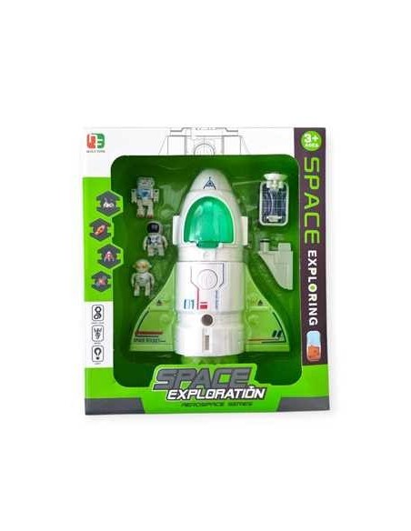 Nave Espacial Luz Y Sonido C/accesorios Caja 50308 Amc01