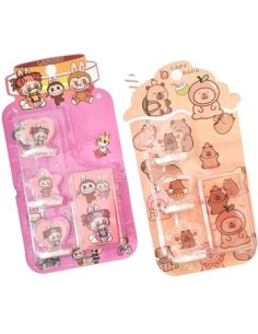 Sello X 3 C/almohadilla Capybara-labubu Blister Fd40408 Sf01