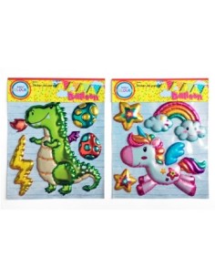 Stickers Pop Up Globo Unicornio-dino-arco Iris 17772-17770-17771- 15876 Col01