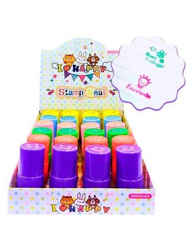 Sello Cuad/red. P/maestra Pastel C/frases 22740/25495 Col01