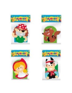 Titeres Goma Eva Pirata-lobo-caperucita-vaquero 4903-00-01-02- Magic