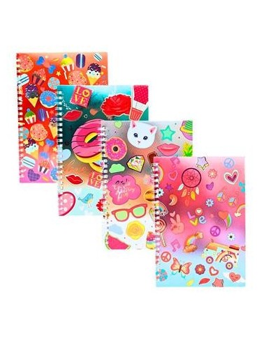 Cuaderno 15x21 C/esp. Tapa Metalizada Fantasia 600105 771 Pen01 26749/26750/27167/27168/302 Col01 (f)