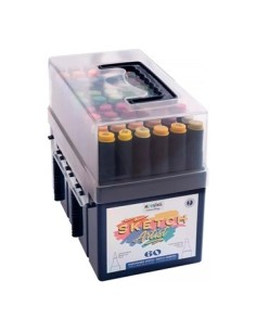 Marcador X 60 Doble Punta Pincel Estuche Desplegable 3022260 Moo01