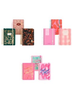 Agenda 2026 12x17 C/esp. 2 Dias X Pag. Cute Pastel Boho Inspire Pink 201976 201975 201981 2019978 Fw