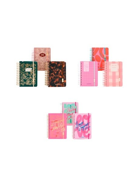 Agenda 2026 12x17 C/esp. 2 Dias X Pag. Cute Pastel Boho Inspire Pink 201976 201975 201981 2019978 Fw