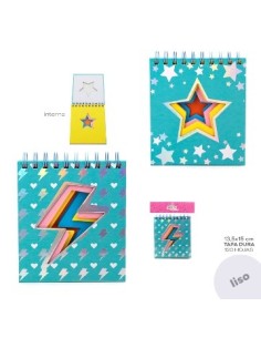 Libreta 13x16 T(dura Estrella Hojas Color 15456 Trendy Tar02