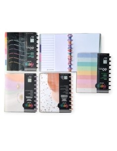 Cuaderno 25x20 Anillo Inteligente T/pvc Transp. Deco Npc-38-040-064-076-092-128 Deli
