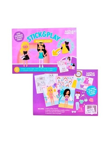 Libro P/colorear C/stickers Reutilizables 168962 168963 Col01