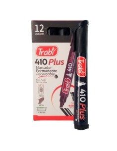 Marcador Perm. P/chanfle 410 Negro 6421 Trabi (b12)