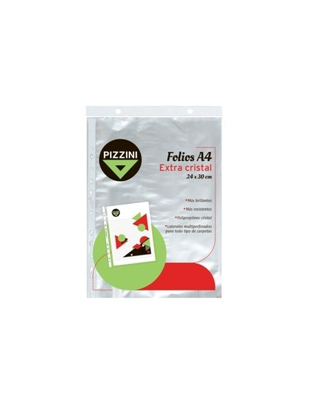 Folio A4 X12/10 Unid Cristal 50 Micrones Pizzini 50fax12/50fax10 Pz01 (b48)